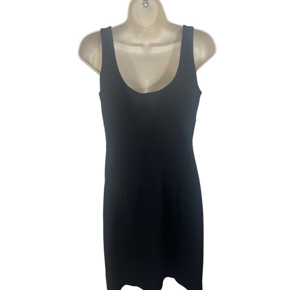 ELIE TAHARI Women's Size Medium Little Black Dress with Stitching Details - Picture 2 of 11